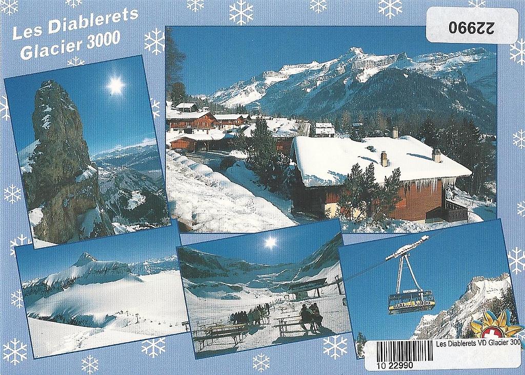 Postcards 22990 w Les Diablerets-Glacier 3000