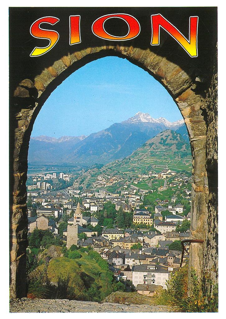 Postcards 08328 Sion, depuis Tourbillon