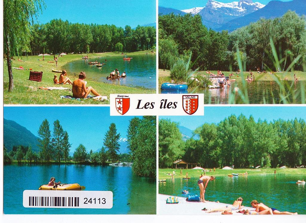 Postcards 24113 Sion Camping des Iles
