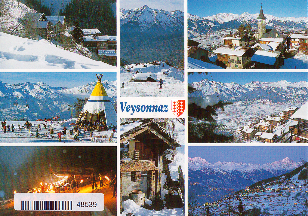 Postcards 48539 w Veysonnaz