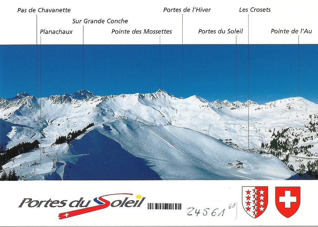 Postcards 24561 w Portes du Soleil, Les Crosets