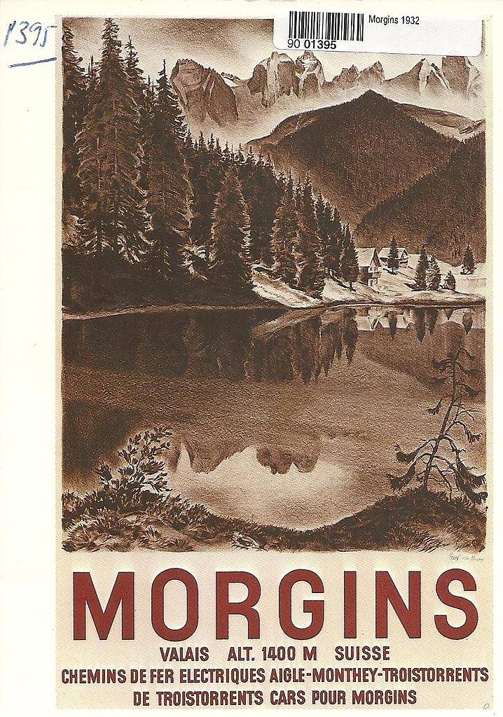 Postcards A6 Litho 01395 Morgins