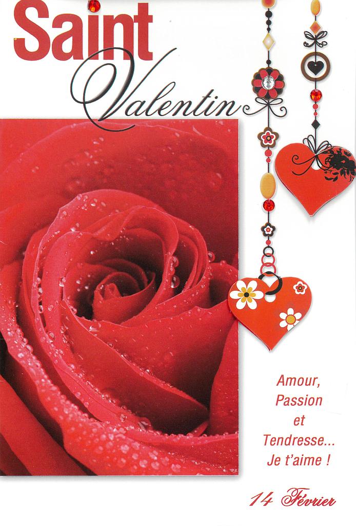 Carte Saint-Valentin