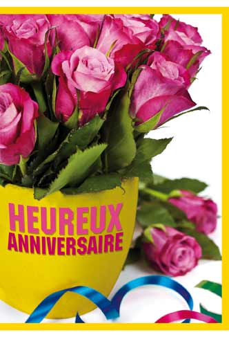 Carte A4 Anniversaire