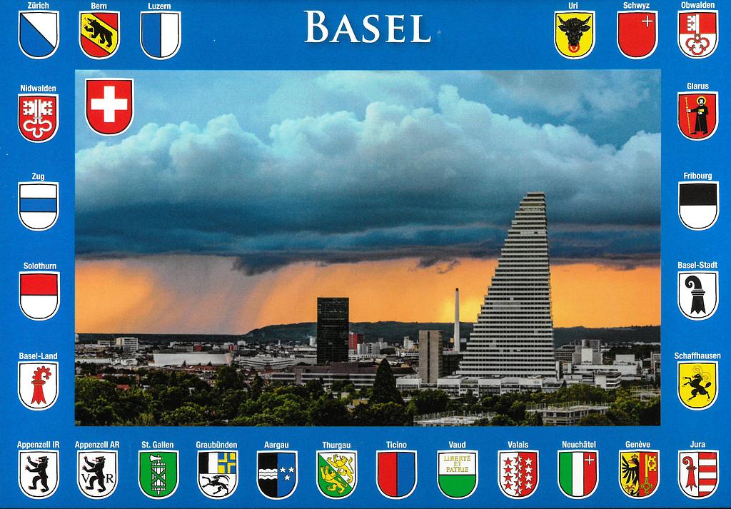 Postcards 29172 Basel (Bâle tour Roche)