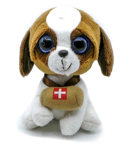 Peluche St-Bernard "Big Eyes"~16cm