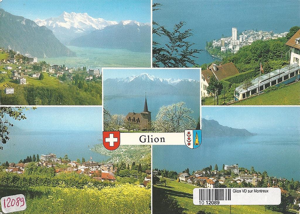 Postcards 12089 Glion sur Montreux