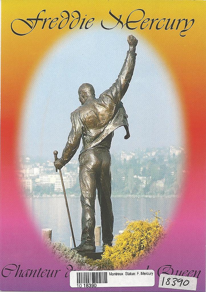 Postcards 18390 Montreux ,statue Freddi Mercury