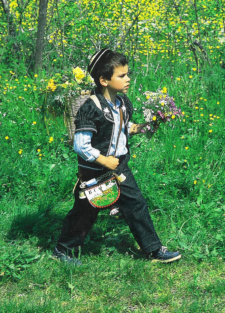 Postcards 00258 Enfant en costume d'Armailli