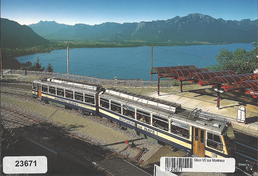 Postcards 23671 Glion sur Montreux