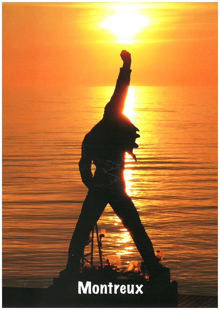 Postcards 27578 Montreux - Statue Freddie Mercury