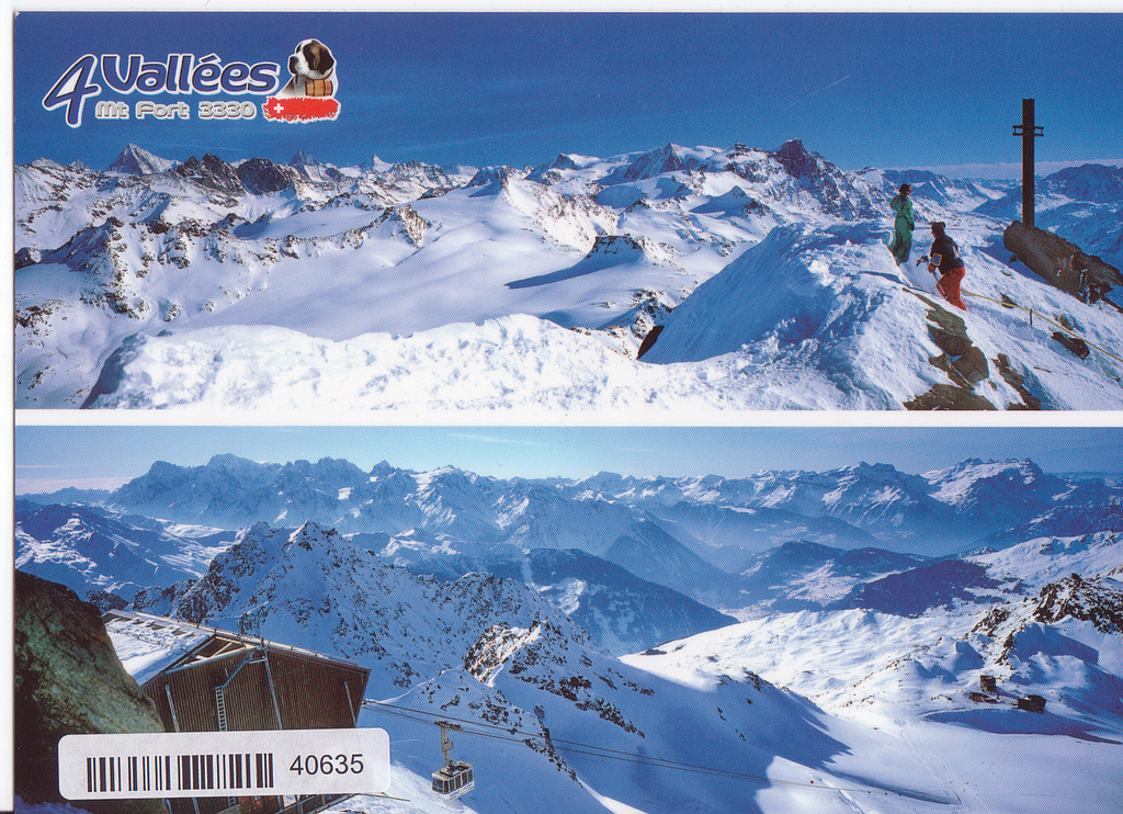 Postcards 40635 w Verbier, le Mont Fort