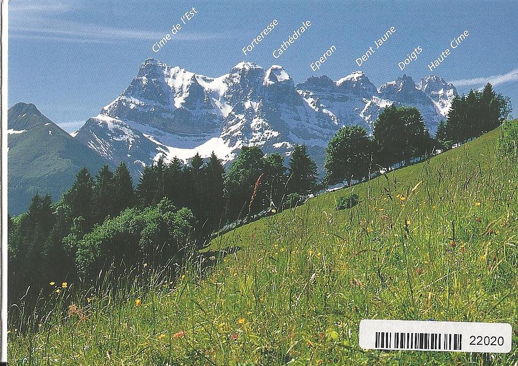 Postcards 22020 Les Dents du Midi, Val d'Illiez