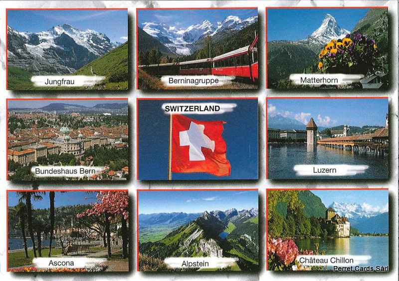 Postcards 00481 Schweiz Ansichten