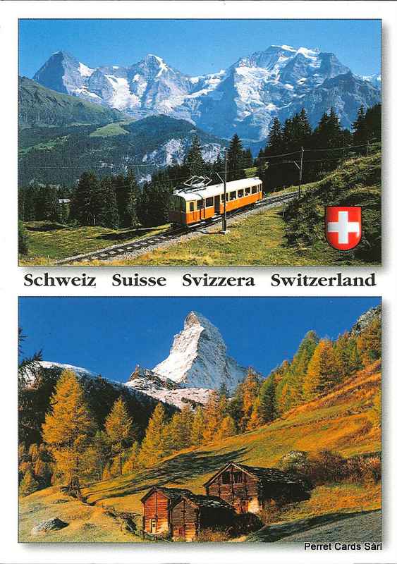 Postcards 00493 Eiger, Mönch, Jungfrau