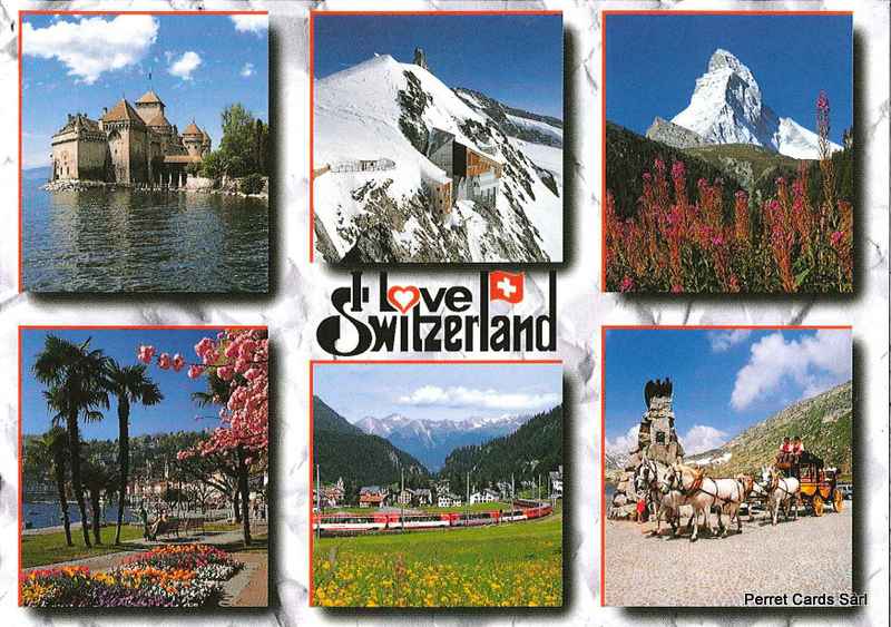 Postcards 16061 I love Switzerland