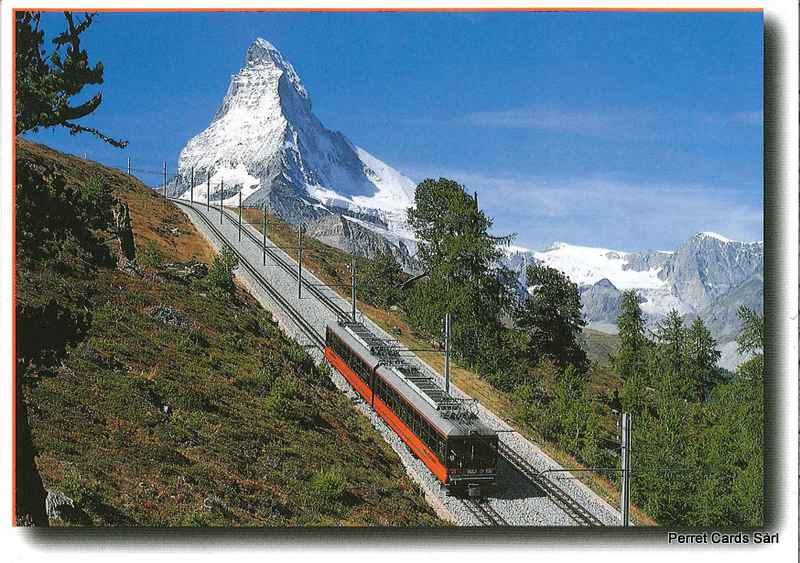 Postcards 18704 - Zermatt - train du Gornergrat