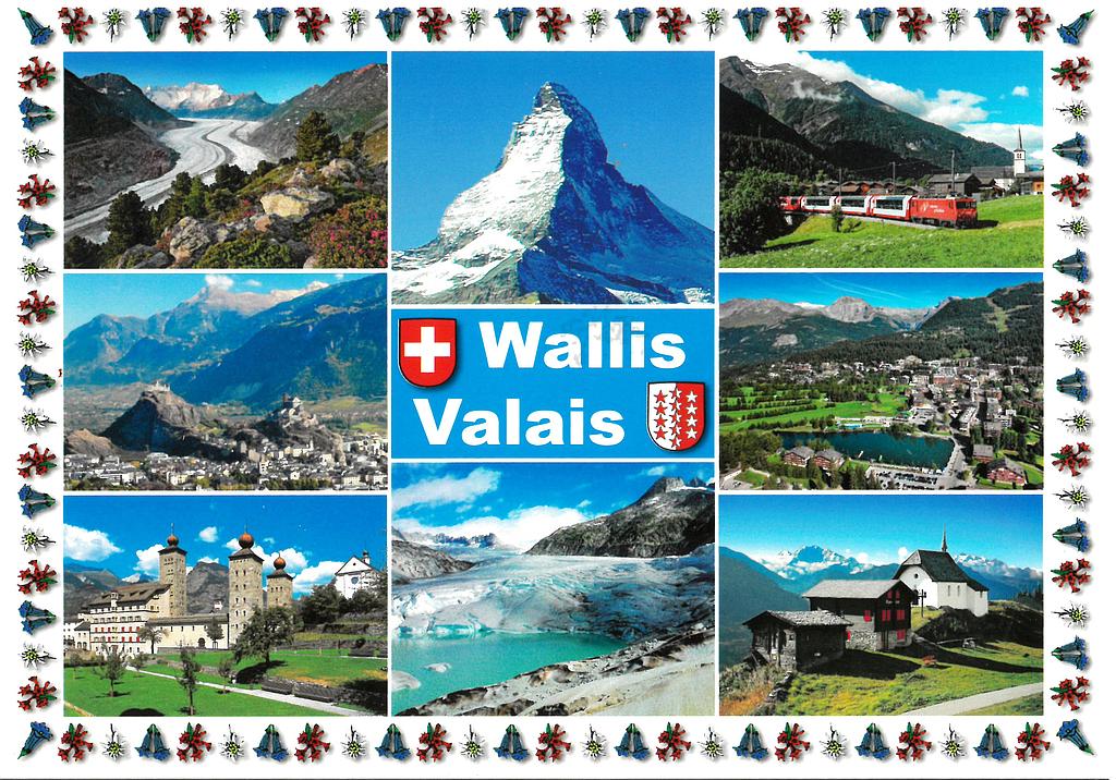 Postcards 17950 Wallis Valais