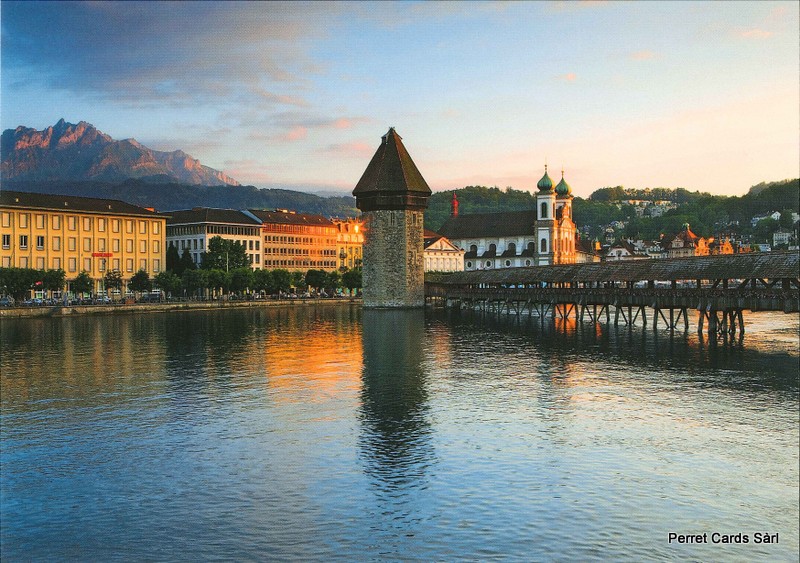 Postcards 26561 Luzern Kapellbrücke