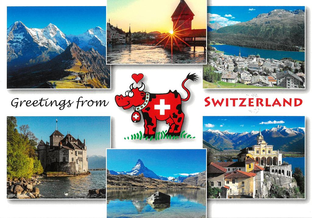 Postcards 29277 Suisse 'Greetings from Switzerland'