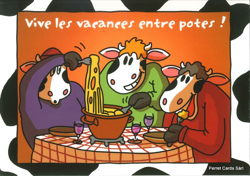 Postcards 24693 w Vaches (Vive les vacances entre potes)