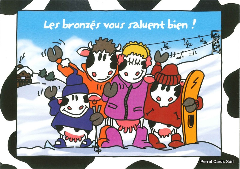 Postcards 24705 w Vaches (Les bronzés vous saluent...)