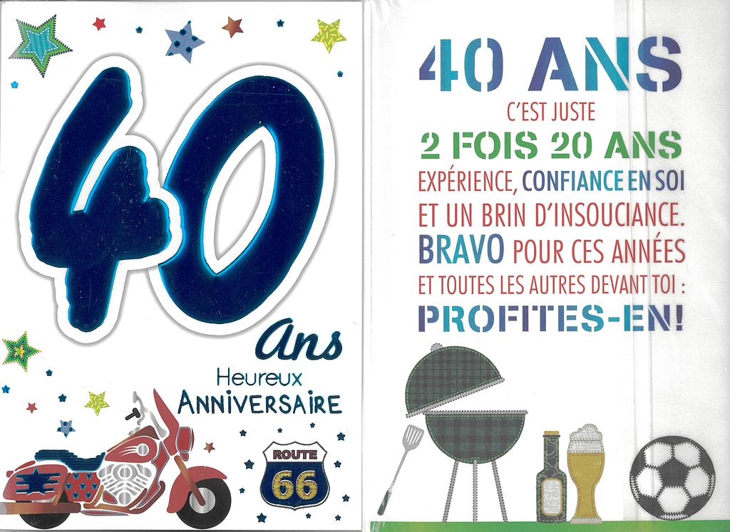 Carte Anniv. âge fixe