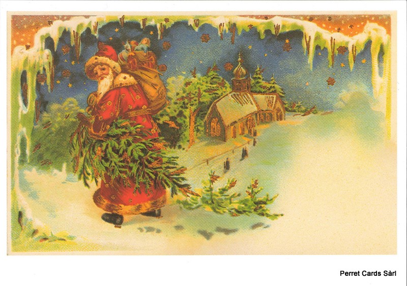 Postcards A6 Litho 07019 Noël (sans texte)