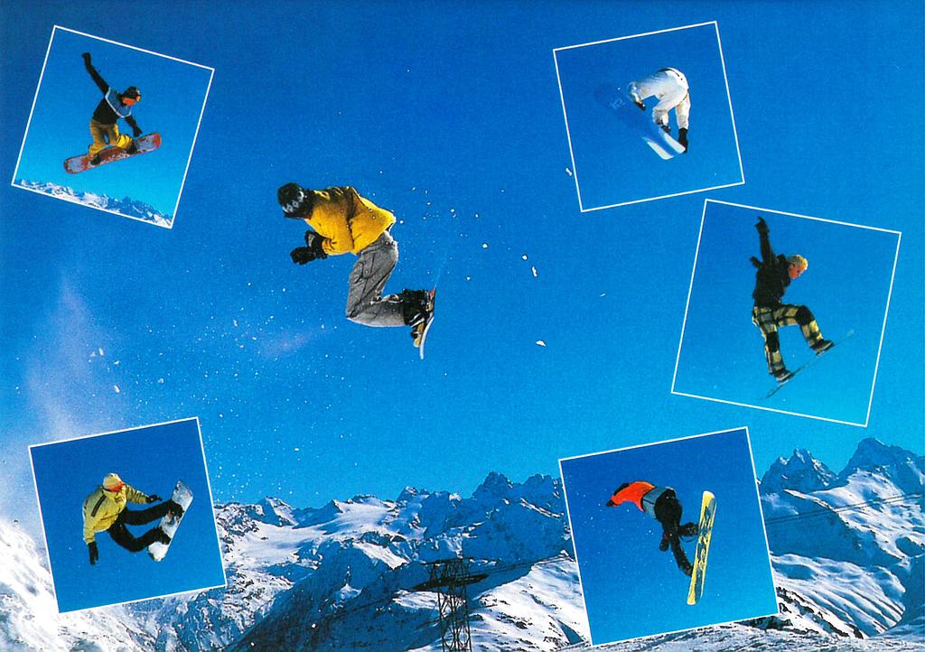 Postcards 20059 w Snowboarding