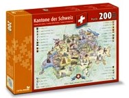 Puzzle 200 Teile Kantone der Schweiz