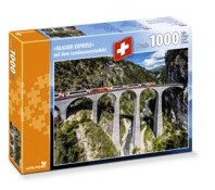 Puzzle 1000 pcs "Glacier Express" sur le Viaduc de Landwasser