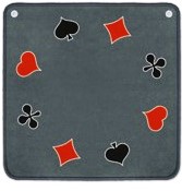 Tapis de jeux, gris, motifs cartes fr.