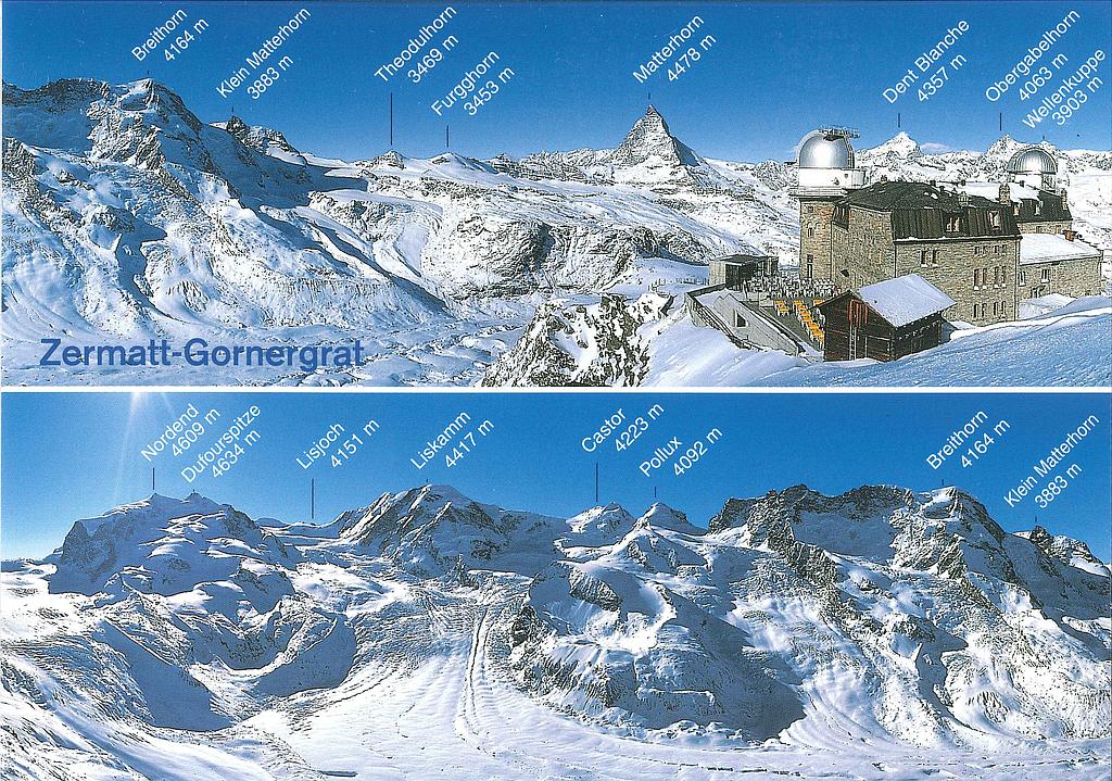Postcards 24176 w Zermatt (Gornergrat)