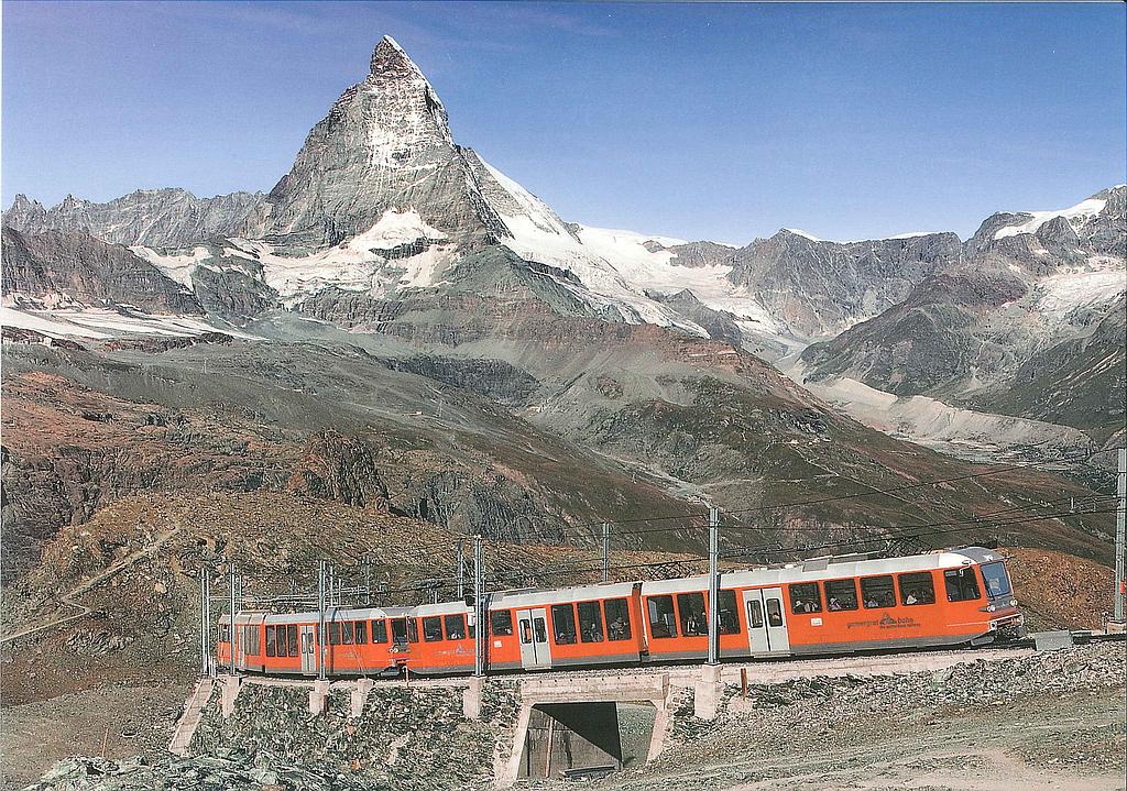 Postcards 25455 Zermatt (Gornergrattbahn, Matterhorn)