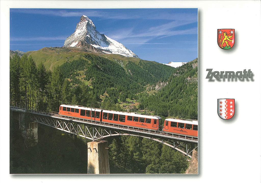 Postcards 25461 Zermatt (Matterhorn, Findelbachviadukt)