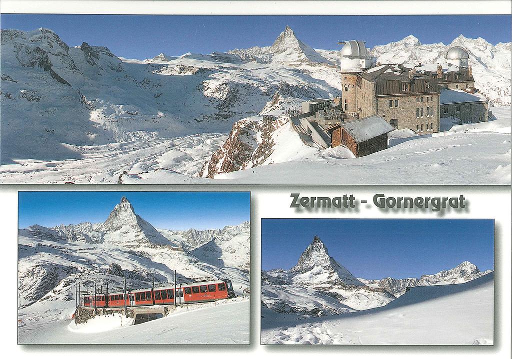 Postcards 25859 w Zermatt (Gornergrat, Matterhorn)
