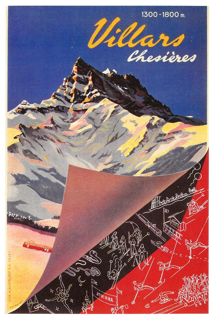 Postcards A6 Litho 01414 Villars-Chesières