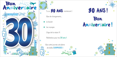 Carte Anniv. âge fixe